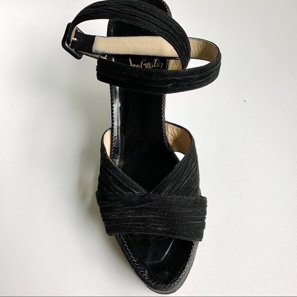 Christian Louboutin Shoes - LOUBOUTIN Vintage black suede wedges size 8.5
